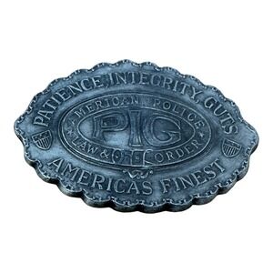 Novelty Police Badge PIG Americas‎ Finest Capt Hawks Sky Patrol Novelty Co